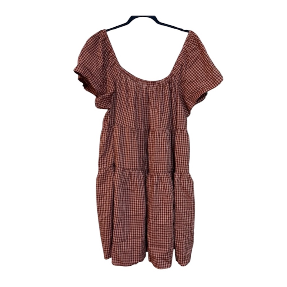 NWT Old Navy Red Checkered/ Gingham Mini Dress Sze XL